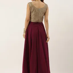 Ethnovog Embellished Georgette Maxi Dress image 4