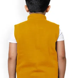 IndiWeaves Boys Pack of 2 Mock Collar Lightweight Fleece Open Front Jacket image 3