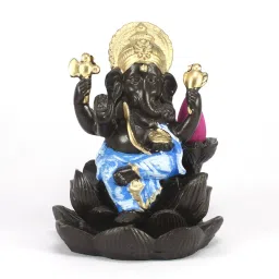 ecraftindia Lord Ganesha Blue Polyresin Idol image 2
