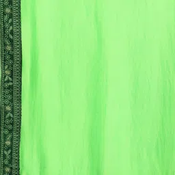 Sangria Green Solid Silk Blend Saree image 5