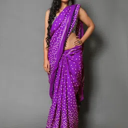 BUTA BUTI Polka Dot Pure Cotton Saree-picture-36