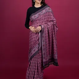 BUTA BUTI Checked Printed Pure Cotton Saree-picture-30