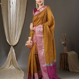 anouk rustic Anouk Woven Design Zari Taant Saree-picture-30