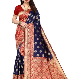 Varanga Ethnic Motif Zari Woven Kanjeevaram Saree-image-80