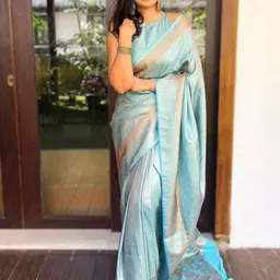 KALINI Ethnic Motif Woven Design Zari Kanjeevaram Saree-picture-30