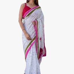 clothonus Ethnic Motifs Printed Pure Cotton Block Print Saree-picture-35