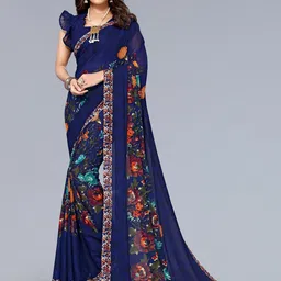 KALINI Floral Printed Bandhani Saree-picture-22