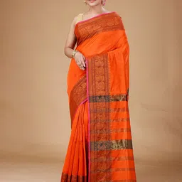 SLAGHA Ethnic Woven Design Zari Silk Cotton Saree-picture-17