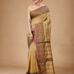 SLAGHA Woven Design Silk Cotton Zari Saree-picture-35