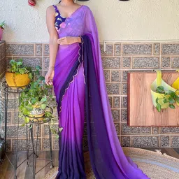 Mitera Ombre Embroidered Saree-picture-57
