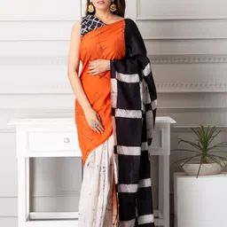 KALINI Tie And Dye Pure Cotton Saree-image-73