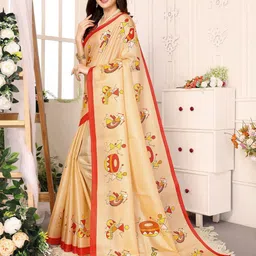 KALINI Warli Printed Saree-image-25