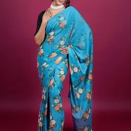 BUTA BUTI Floral Printed Pure Cotton Saree-picture-22