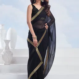 KALINI Woven Design Pure Georgette Saree image 4