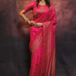 KALINI Bandhani Zari Banarasi Saree image 3
