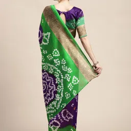 anouk rustic Anouk Art Silk Bandhani Saree image 2