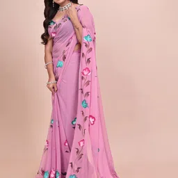 Avojee Floral Printed Saree image 2