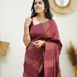 Anjaneya Sarees Woven Design Zari Banarasi Saree image 2