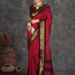Mitera Ethnic Motifs Zari Banarasi Saree image 2