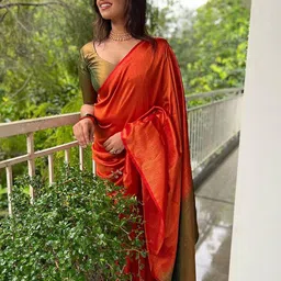 Anjaneya Sarees Woven Design Zari Silk Blend Banarasi Saree image 3