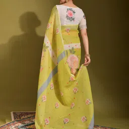 Mitera Floral Zari Saree image 2