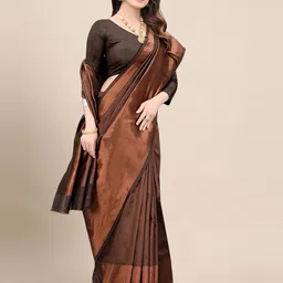 Aldwych Woven Design Zari Banarasi Saree image 4
