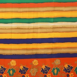Silk Bazar Yellow & Red Pack of 2 Pure Georgette Saree image 4