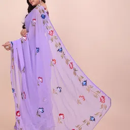 Avojee Floral Printed Saree image 4