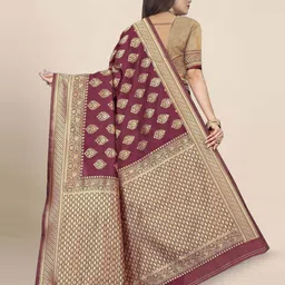 KALINI Ethnic Motif Woven Design Banarasi Zari Saree image 4