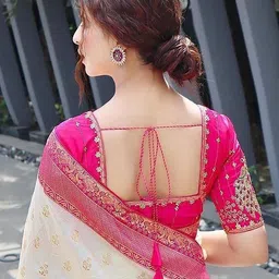 KALINI Ethnic Motifs Woven Design Zari Banarasi Saree image 5