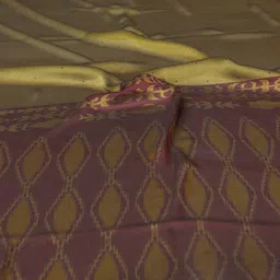 KALINI Printed Poly Chiffon Ikat Saree image 3