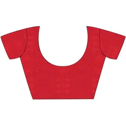 Mitera Red Silk Blend Saree image 5