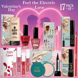 fope Complete Makeup Kit for Her Long Wear Finish Glow Look Gift for Girlfriend image 1