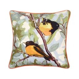 House This Green & Blue Set of 2 Ethnic Motifs Square Cushion Covers image 2