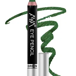 AYA Set of 3 Eye Liner Kajal Pencils in Golden, Silver, Green image 2