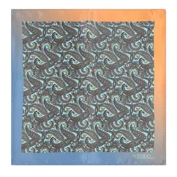 Tossido Men Green & Grey Printed Stole & Pocket Square Set image 4