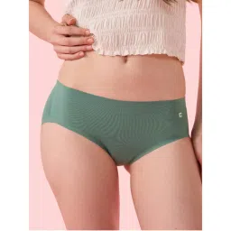 Enamor Mid Waist Brief Panty Women - Breathable Lightweight Fabric Green-picture-12