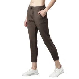 Enamor Mid Rise Travel Pants 7/8th Length Drawstring Relaxed Fit Quick Dry E068 image 3