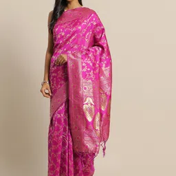 Sangria Woven Design Zari Sarees-image-36