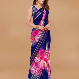 moda rapido ANAND SAREES Floral Printed Saree image 2