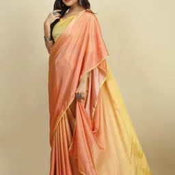 Sangria Colourblocked Chiffon Saree-picture-27