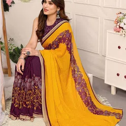 moda rapido ANAND SAREES Floral Printed Saree image 4