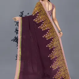 moda rapido ANAND SAREES Floral Printed Half and Half Saree image 4