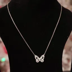 Silvme 925 Sterling Silver Butterfly Pendant for Women Sterling Silver Charm Set-picture-10