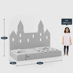 boingg! - a happy start Robin Hood Single Bed in Grey Colour image 2