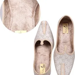 thirsty crow Royal White Chikankari Embroidery Jutti for Modern Gentlemen Mojaris For Men image 4