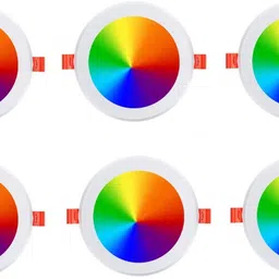 9 Watt 3 Colour in 1 Multicolor Pack of 6 Led Conceal Light Down Light Ceiling Light Ceiling Lamp-image-53