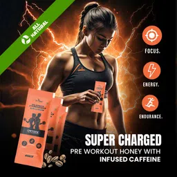 beecause Bee Cause Supercharged Natural Pre Workout Honey Sachets Energy Drink image 3