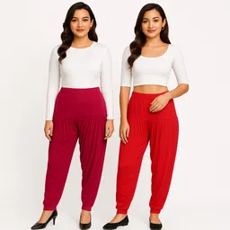 cozyplay Solid Viscose Women Harem Pants-picture-10