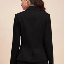 brinns Women Solid Single Breasted Formal Blazer image 2